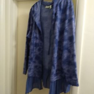 Logo lounge by Lori Goldstein long sleeve purple hoodie